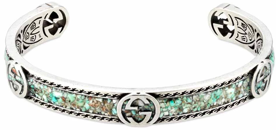 gucci-interlocking-gg-enamel-925-silver-bracelet-unisex-couple-light-blue-grey-645570-j8410-9071