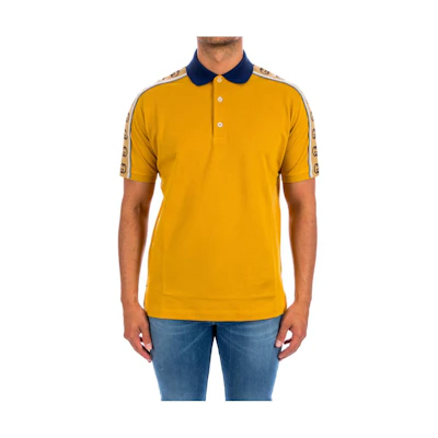 Gucci Interlocking GG Jacquard Short Sleeve Polo Shirt Orange for Men 598949-XJB0Q-7245