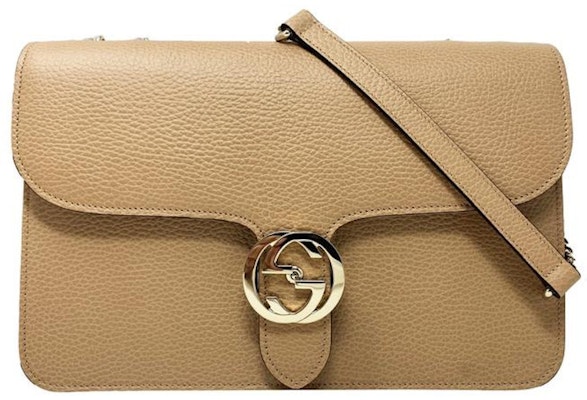 Gucci Beg Sandang Kulit Interlocking GG Beige Buy Gucci Beg Sandang Kulit Interlocking GG Beige