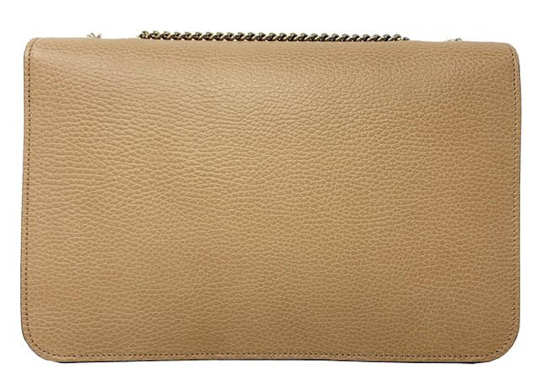 Order Gucci Bandolera de Piel Beige con Logo GG Interconectado
