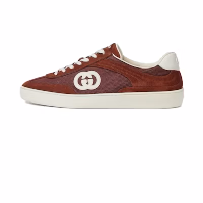 Gucci Interlocking Suede 'Red White'