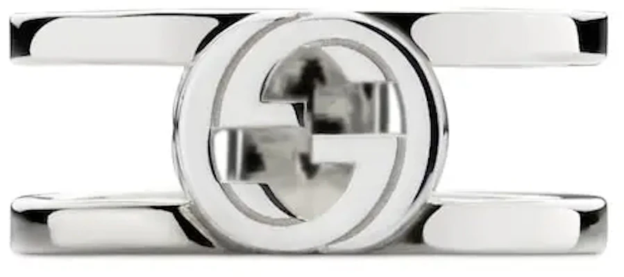 GUCCI 双G宽版925银戒指情侣款 - 银色 797031J8400 Order GUCCI 双G宽版925银戒指情侣款 - 银色 797031J8400