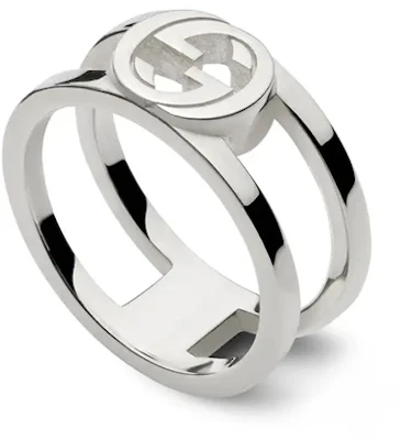 GUCCI 双G宽版925银戒指情侣款 - 银色 797031J8400 Lookbook GUCCI 双G宽版925银戒指情侣款 - 银色 797031J8400