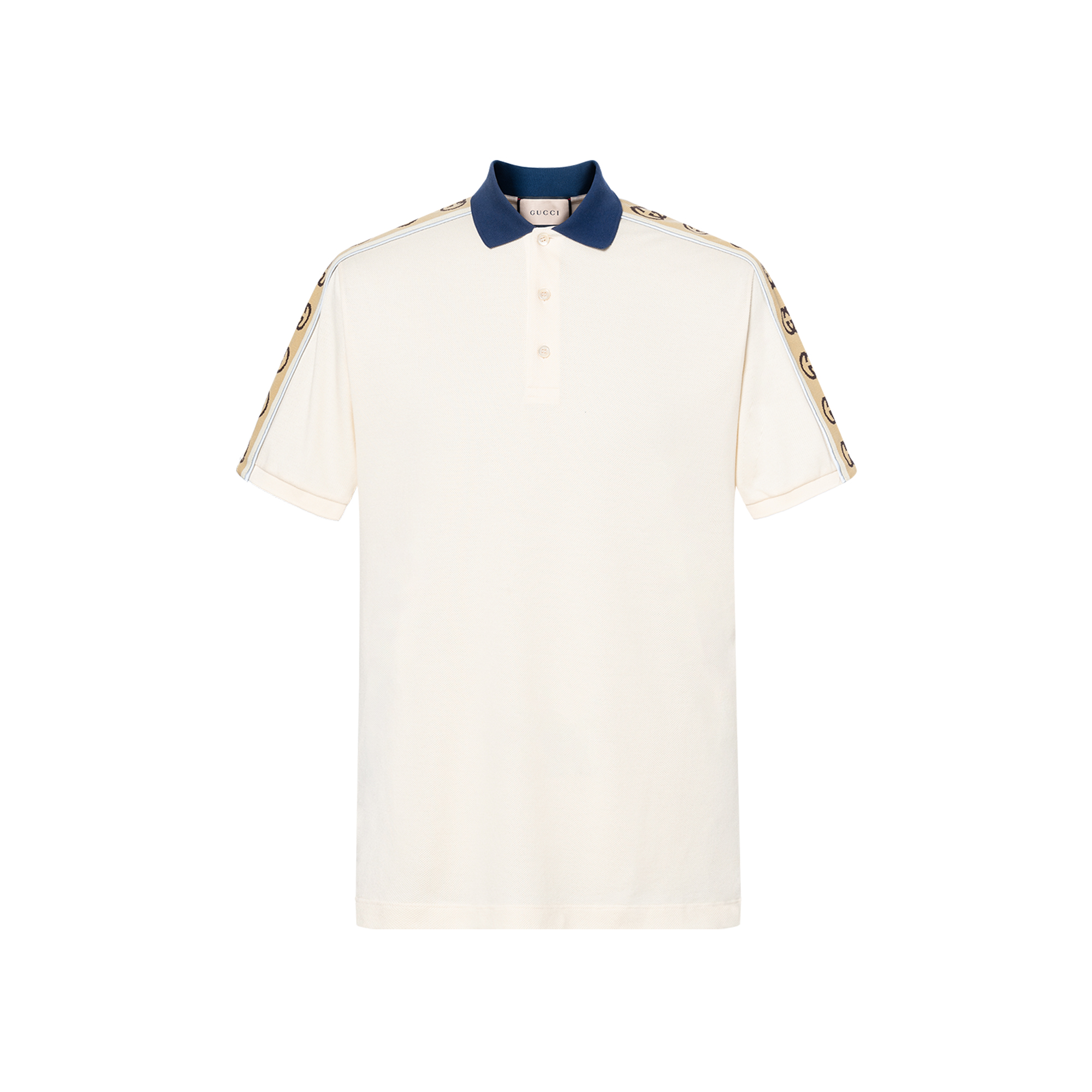 Gucci Ivory Logo Short Sleeve Polo Shirt for Men 598949-XJB0Q-9247