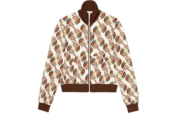 Gucci Ivory Printed Knit Jacket 651321-XJDCE-9141