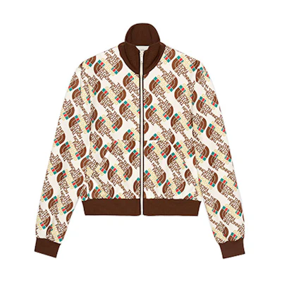 Gucci Ivory Printed Knit Jacket 651321-XJDCE-9141
