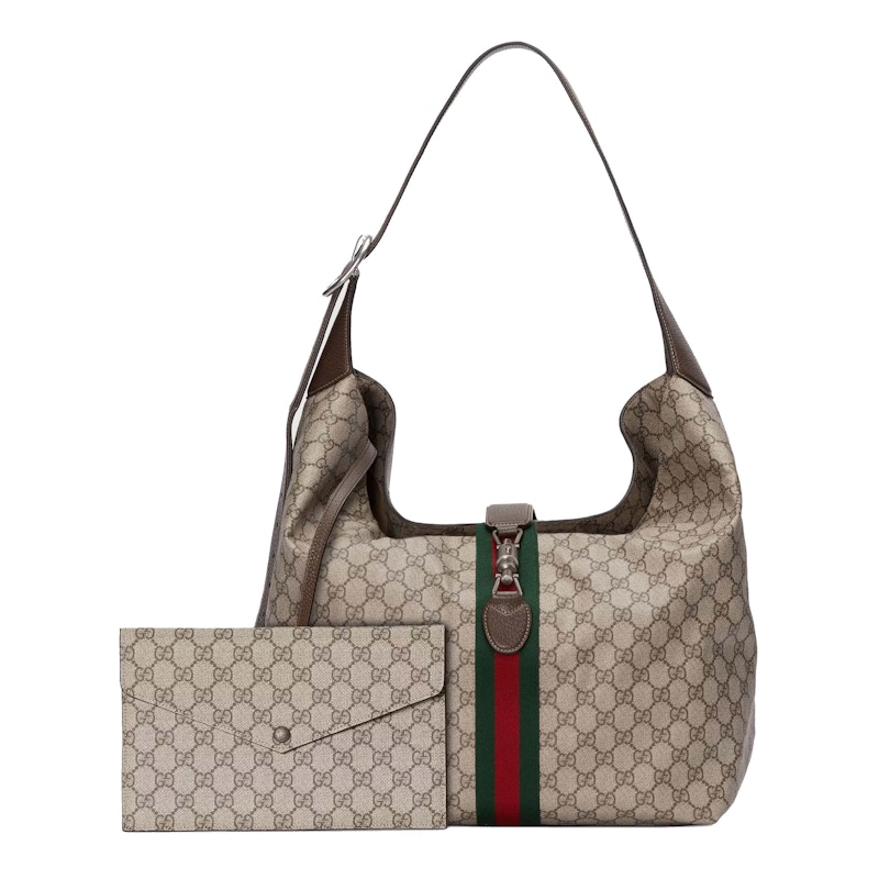Gucci Jackie 1961 Medium Shoulder Bag Beige/Ebony