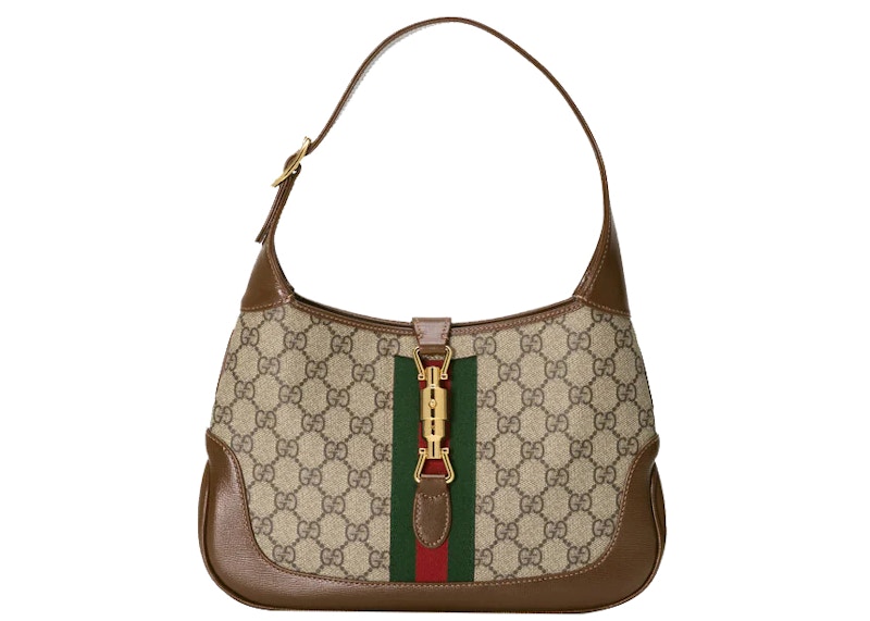 Buy Gucci Jackie 1961 小号GG Supreme 棕褐色/深褐色肩包