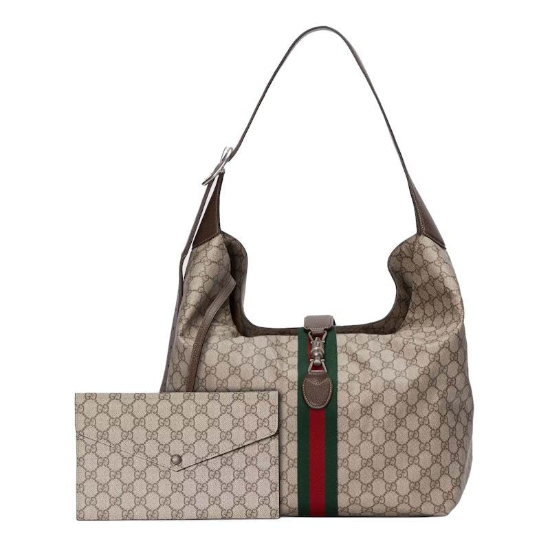 Gucci Jackie 1961 Small Shoulder Bag Beige/Ebony