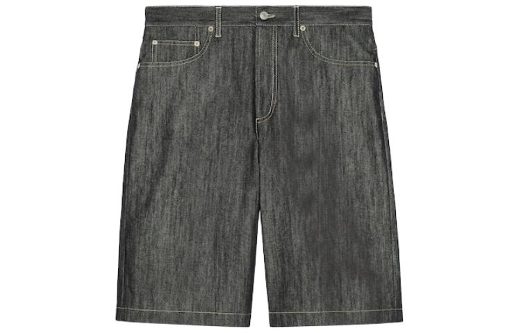 Gucci Jacquard Detail Denim Shorts Deep Blue 782705-XDCWP-4759