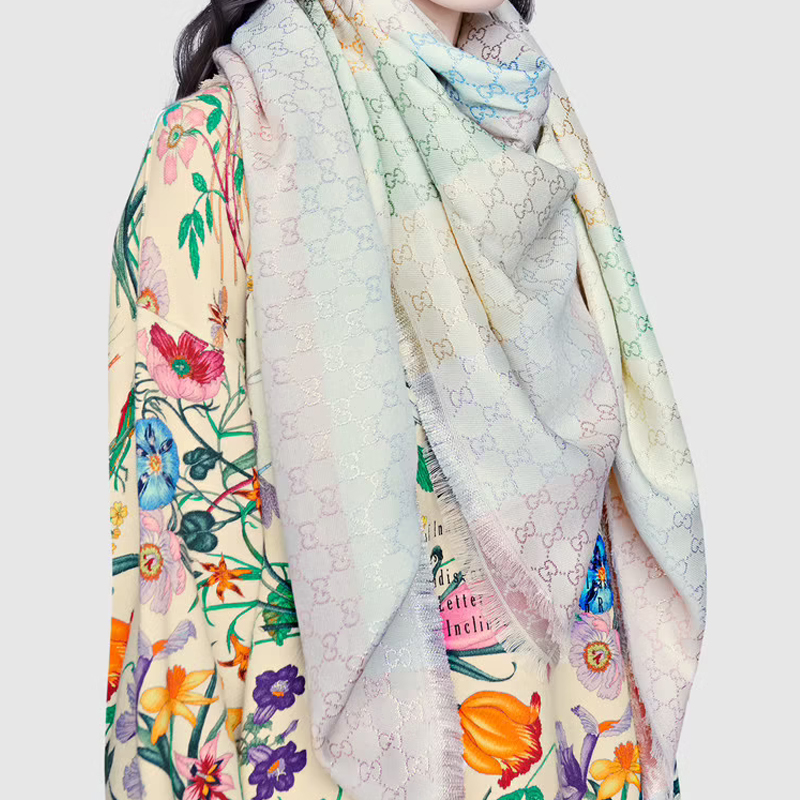 GUCCI Jacquard Shawl Multicolor 5582743GC469288 圖 4