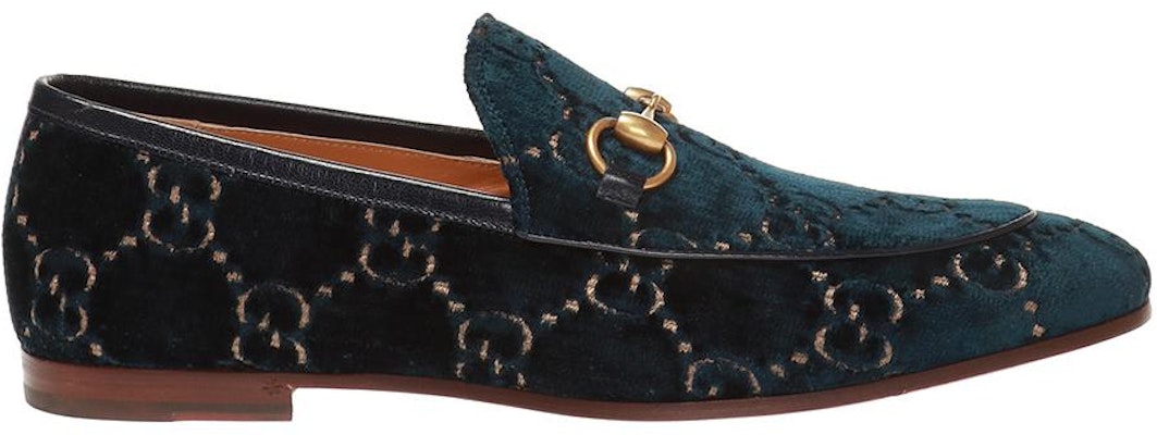 Gucci Jordaan GG 蓝色天鹅绒乐福鞋 430088-9TI90-4286 Order Gucci Jordaan GG 蓝色天鹅绒乐福鞋 430088-9TI90-4286