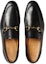 Shop Gucci Jordaan Kasut Loafer Kulit 'Hitam' 406994-BLM00-1000