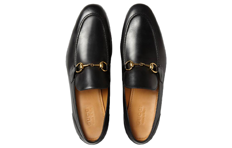 Purchase Mocassin en Cuir Noir Gucci Jordaan 406994-BLM00-1000