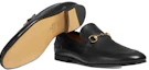Sizing Mocassin en Cuir Noir Gucci Jordaan 406994-BLM00-1000