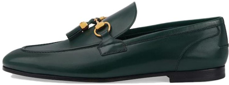 GUCCI 古馳 Jordaan 皮革 樂福鞋 1公分 男款 綠色 Buy GUCCI 古馳 Jordaan 皮革 樂福鞋 1公分 男款 綠色