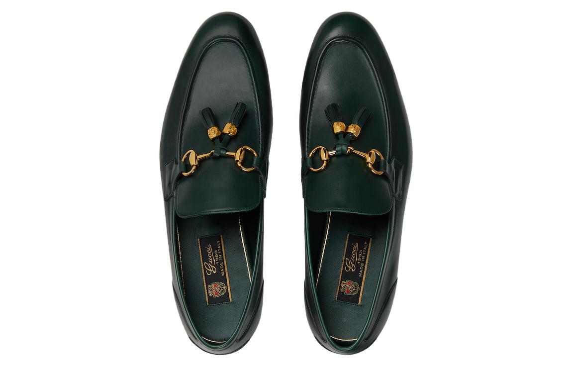 Lookbook Gucci Jordaan Leren Loafers ''Groen'' 758068-AACRW-3154
