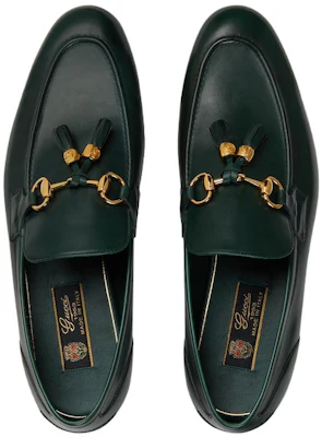 Gucci Jordaan Leren Loafers ''Groen'' 758068-AACRW-3154 Lookbook Gucci Jordaan Leren Loafers ''Groen'' 758068-AACRW-3154