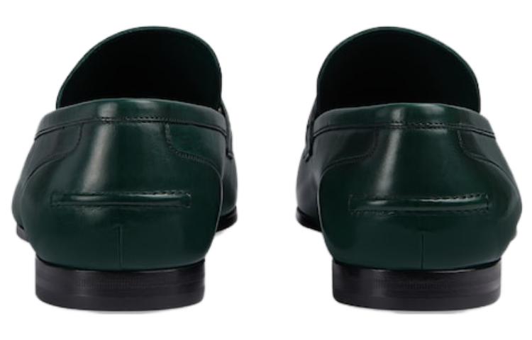 Shop Gucci Jordaan Leren Loafers ''Groen'' 758068-AACRW-3154