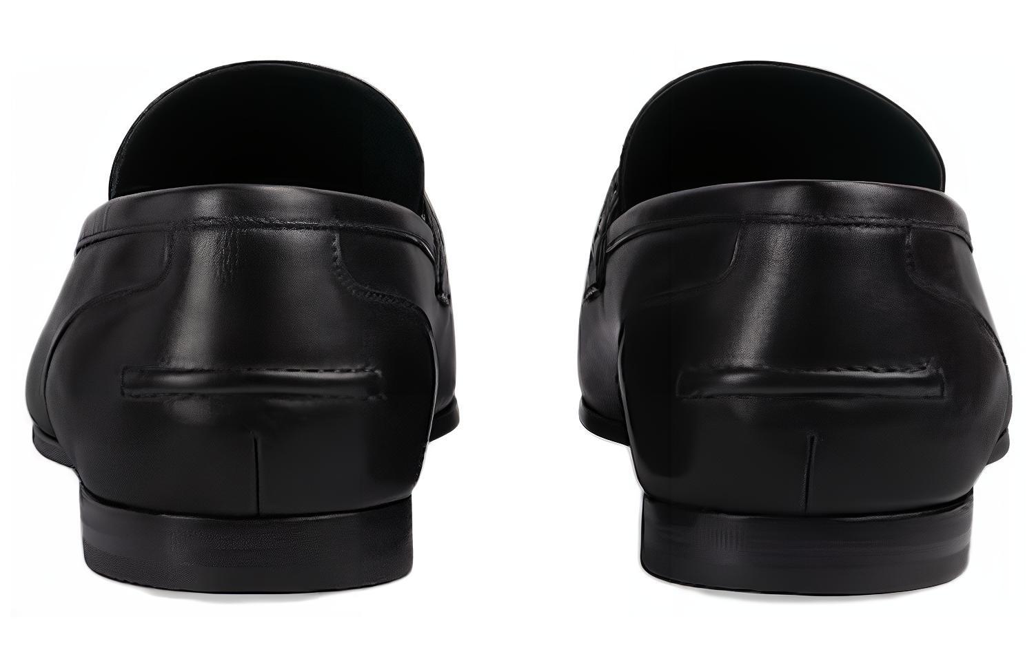 Shop 古驰Jordaan乐福鞋'黑色' 758068-AACRW-1000