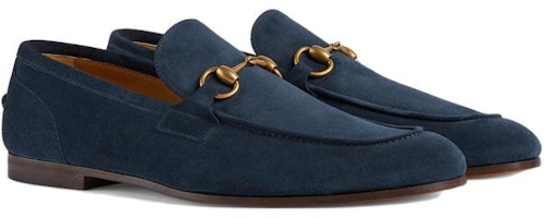 古驰 Jordaan 乐福鞋 "蓝色麂皮" 406994-CH000-4009 Lookbook 古驰 Jordaan 乐福鞋 "蓝色麂皮" 406994-CH000-4009