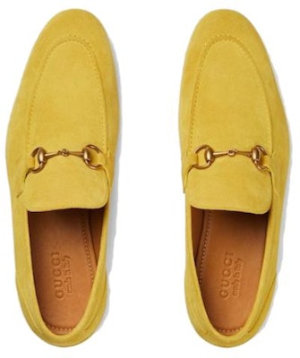 Gucci Jordaan Loafer 'Bright Yellow Suede Blake' 406994-CH000-7120 Lookbook Gucci Jordaan Loafer 'Bright Yellow Suede Blake' 406994-CH000-7120