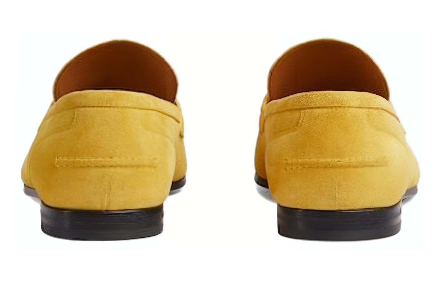 Gucci Jordaan Loafer 'Bright Yellow Suede Blake' 圖 4