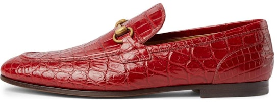 Gucci Jordaan Loafer 'Red Crocodile' 406994-EAAJZ-6638 Gucci Jordaan Loafer 'Red Crocodile' 406994-EAAJZ-6638