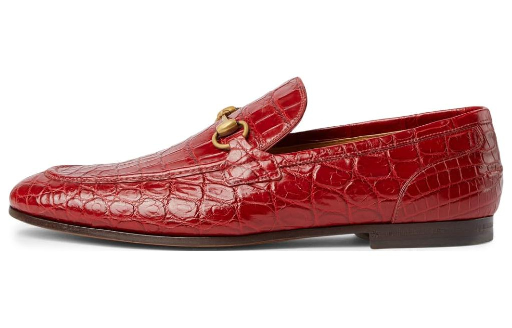 Gucci Jordaan Loafer 'Red Crocodile' 406994-EAAJZ-6638