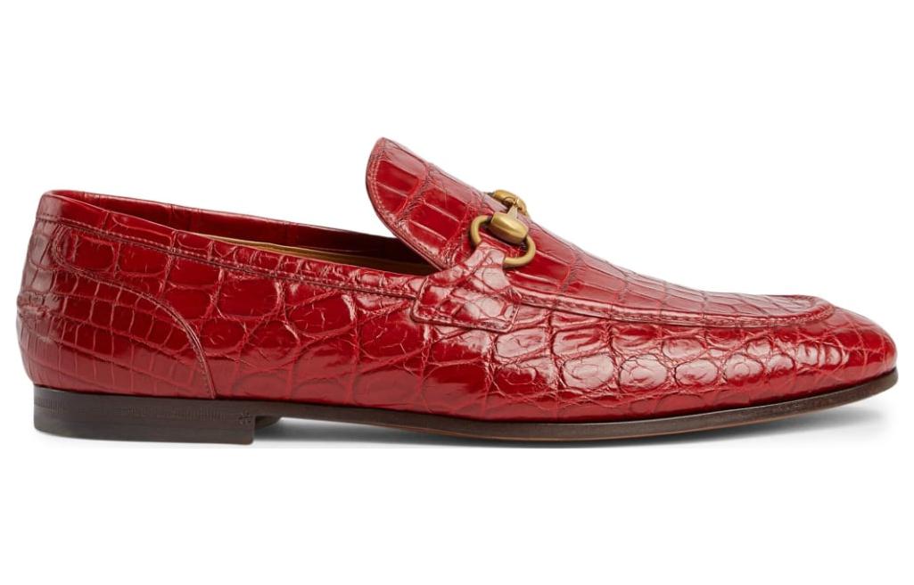 Order Gucci Jordaan Loafer 'Crocodile Merah' 406994-EAAJZ-6638