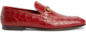 Order Gucci Jordaan Loafer 'Crocodile Merah' 406994-EAAJZ-6638