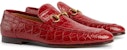 Gucci Jordaan Kasut Loafer 'Merah Buaya' 406994-EAAJZ-6638