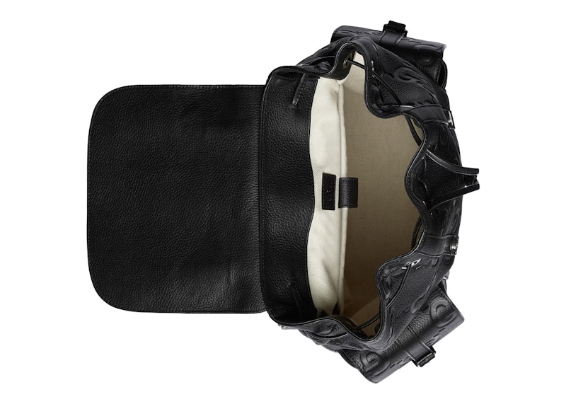 Lookbook 古馳巨型GG黑色雙肩背包