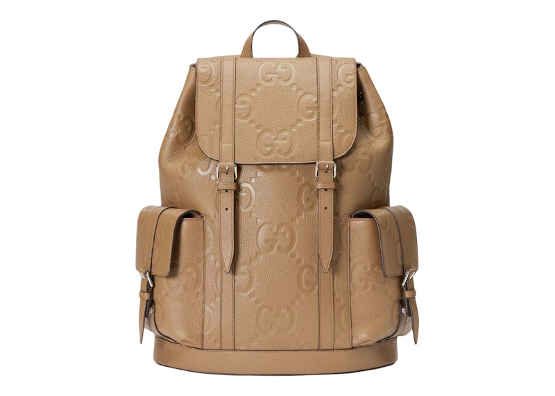 Gucci Jumbo GG Backpack Taupe