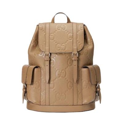 Gucci Jumbo GG Backpack Taupe
