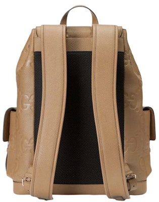 Gucci Jumbo GG Backpack Taupe Lookbook Gucci Jumbo GG Backpack Taupe