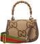 Order Bolso Gucci Jumbo GG con Bambú Pequeño Camel/Ebano