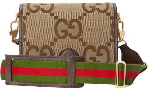 Beg Bahu Gucci Jumbo GG Kanvas Camel/Ebony Order Beg Bahu Gucci Jumbo GG Kanvas Camel/Ebony