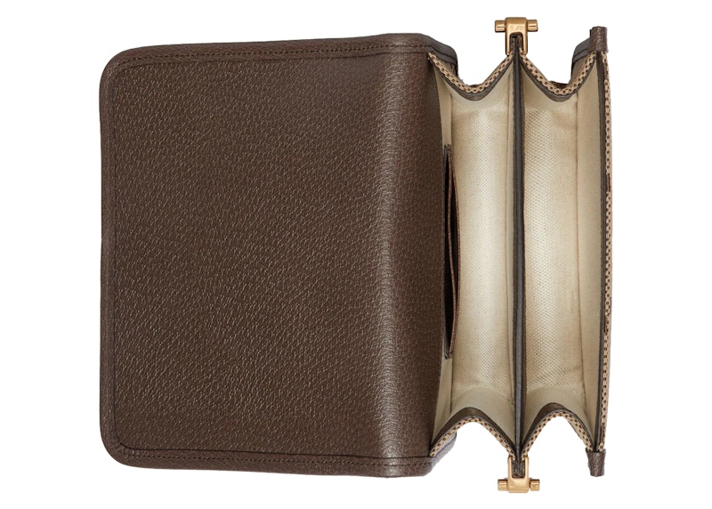 Lookbook Gucci Jumbo GG 帆布肩背包 驼色/深棕配色