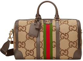 Gucci Jumbo GG Duffle Bag Camel/Ebony Gucci Jumbo GG Duffle Bag Camel/Ebony