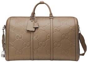 Gucci Jumbo GG Large Duffle Bag Taupe Gucci Jumbo GG Large Duffle Bag Taupe