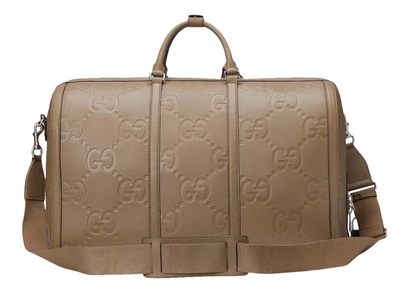 Lookbook 구찌 점보 GG 라지 더플백 (토프) 
