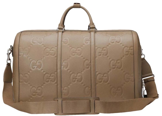 Gucci Jumbo GG Large Duffle Bag Taupe Lookbook Gucci Jumbo GG Large Duffle Bag Taupe