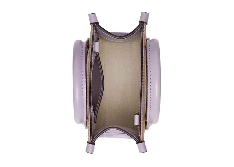 Lookbook Gucci Jumbo GG 小型托特包 - 米色/淡紫色