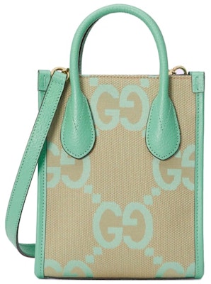 Gucci Jumbo GG Mini Tote Bag Beige/Mint Buy Gucci Jumbo GG Mini Tote Bag Beige/Mint