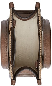 Tas Mini Gucci Jumbo GG Camel/Ebony Lookbook Tas Mini Gucci Jumbo GG Camel/Ebony