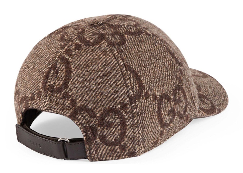 Order Gucci Jumbo GG羊毛帽棕色