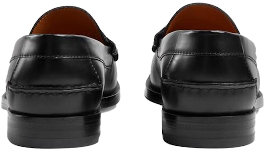 Gucci黑色皮革G互扣绿色红色织带乐福鞋 644724-17X10-1060 Details for Gucci黑色皮革G互扣绿色红色织带乐福鞋 644724-17X10-1060