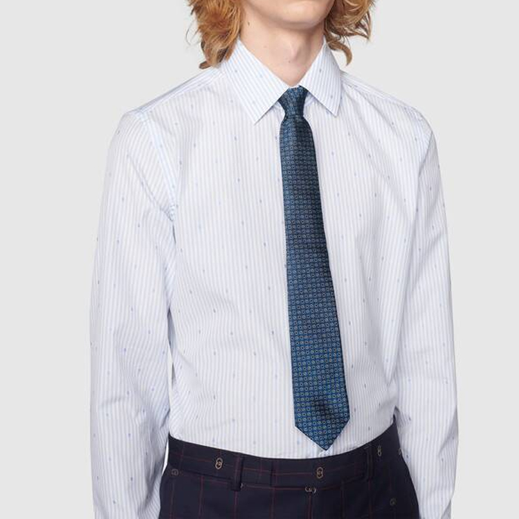 Shop GUCCI Ken Scott Talita Sutera Biru Corak Bunga Double G 643996-4E002-4878