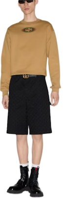 GUCCI ニット オーバーサイズ クルーネック プルオーバー スウェットシャツ キャメル 784413-XJGP7-2293 Lookbook GUCCI ニット オーバーサイズ クルーネック プルオーバー スウェットシャツ キャメル 784413-XJGP7-2293